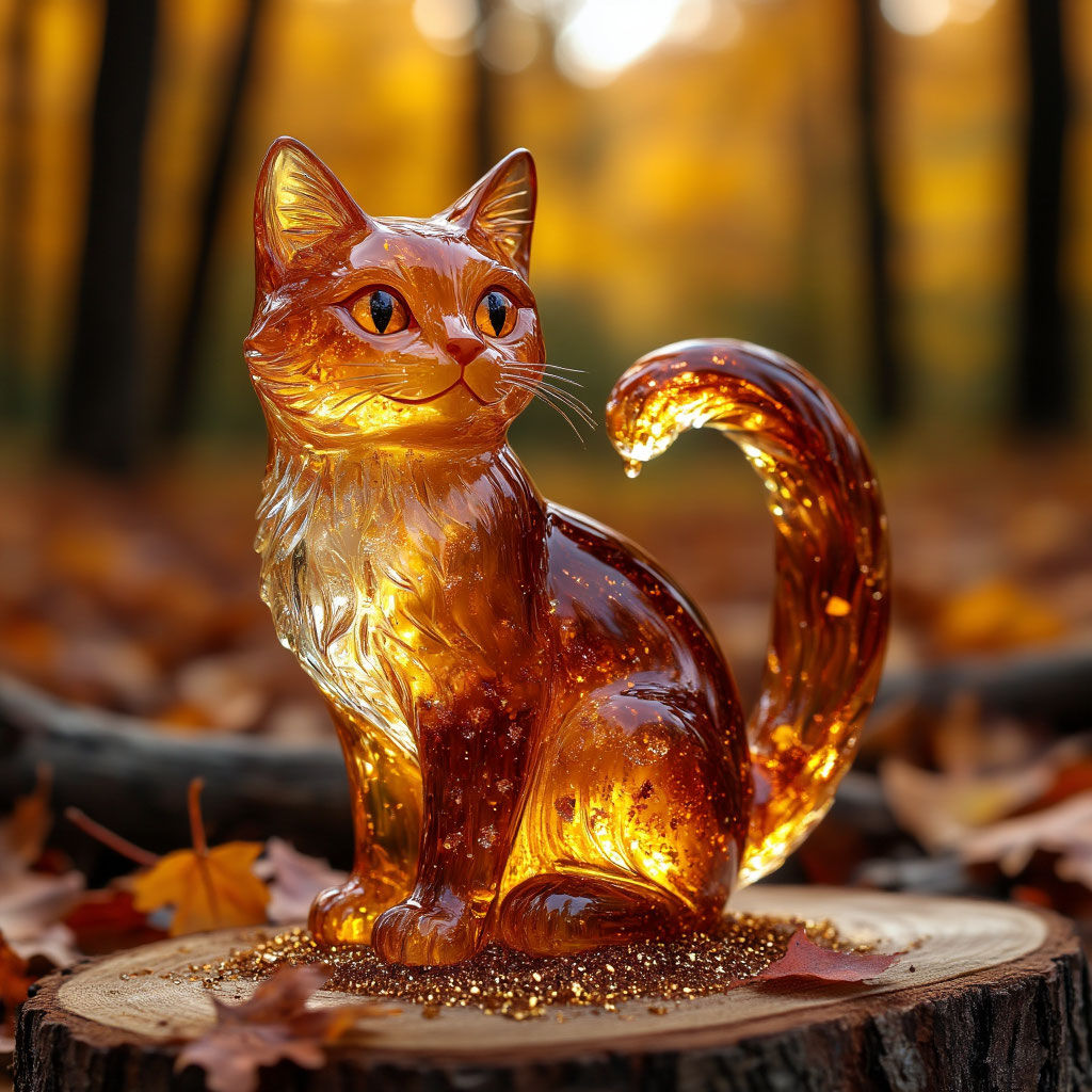 The image features a cute, fluffy, white-and-red kitten with blue eyes, adorned with a sprig of holly with red berries. He holds a red Chris...