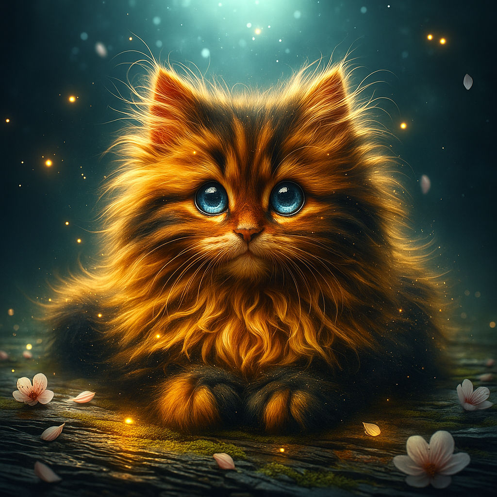 cute cat sneezes and scratches her nose