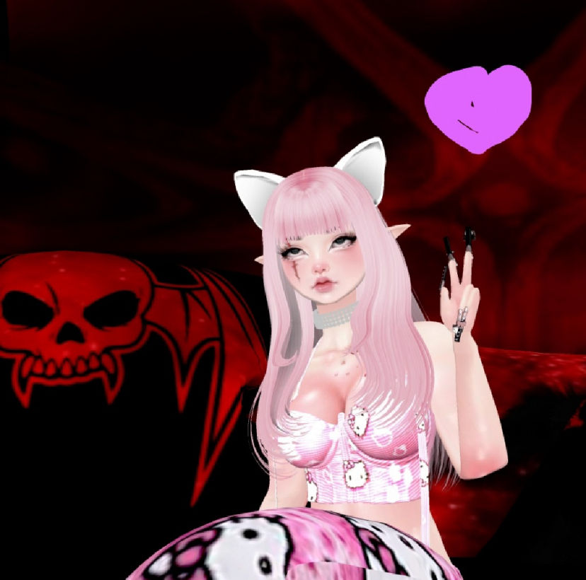 Pink kitty, cute, princess