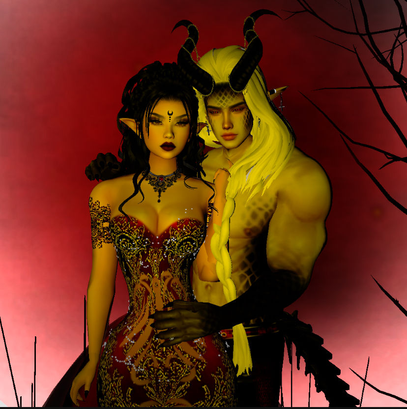 Elven Queen, Demon King, Romanov, Couple
