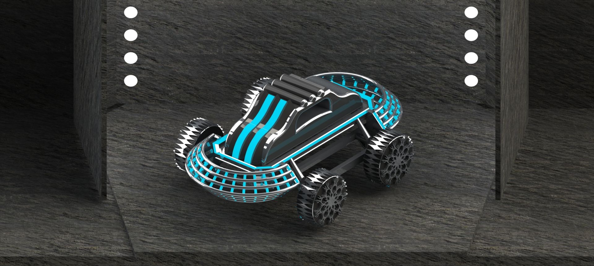 sci-fi, vehicle, race car, metal