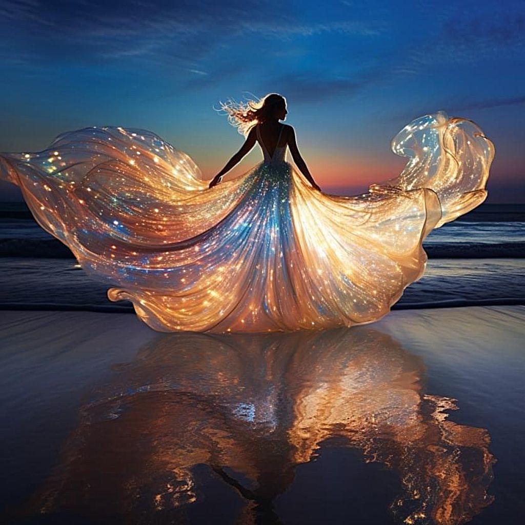 Luminous gown
