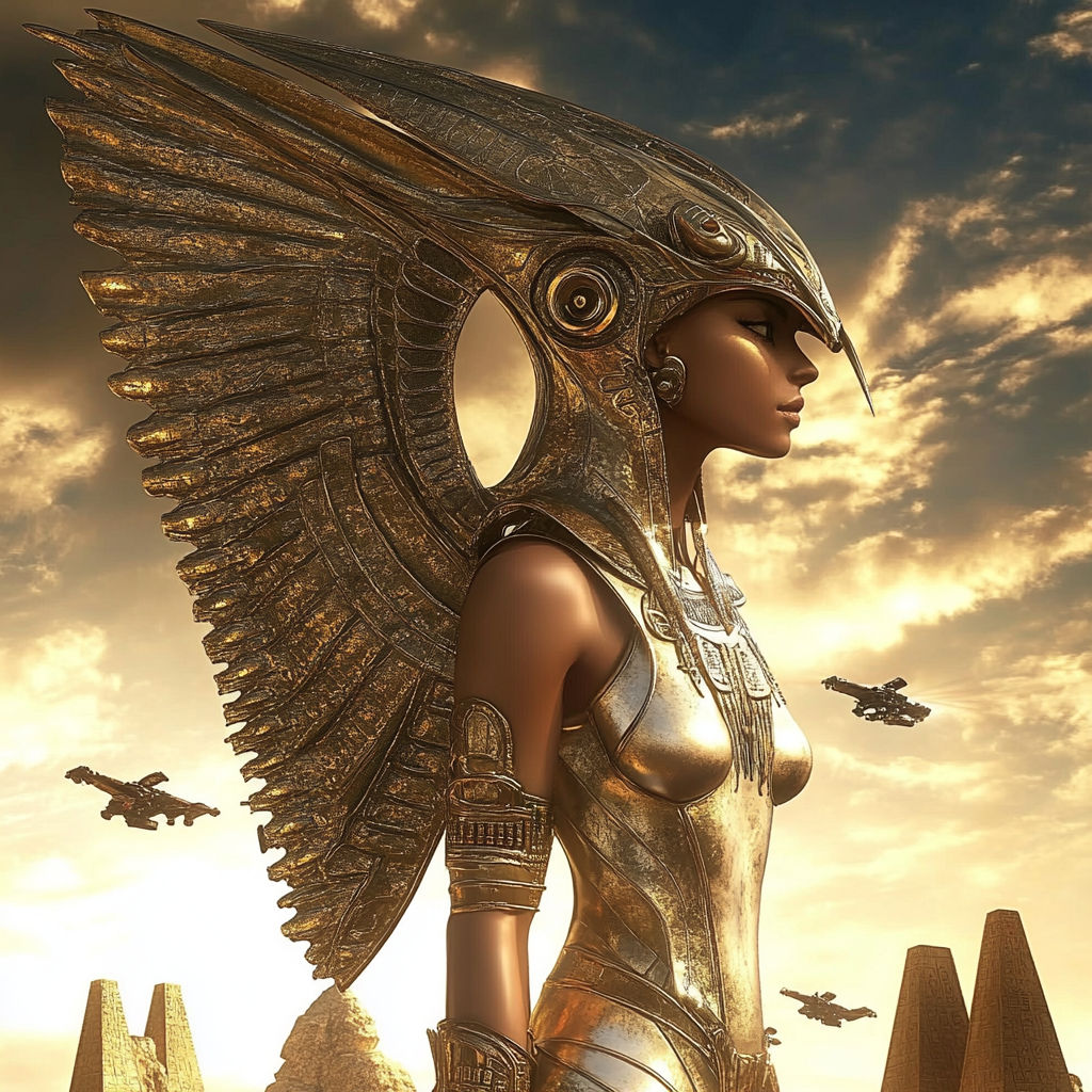 In the setting of paleofuturism an AnkhPunk named Ra-El