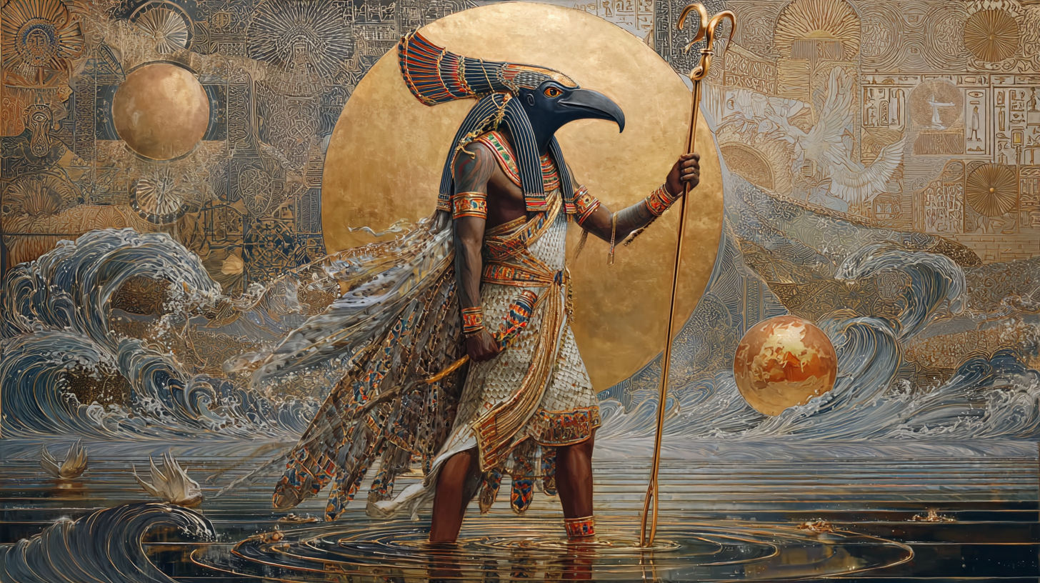 Amun-Ra, anthropomorphic deity representation