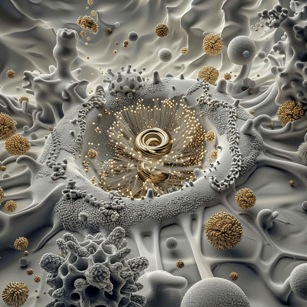 Realistic photo of an organic cell