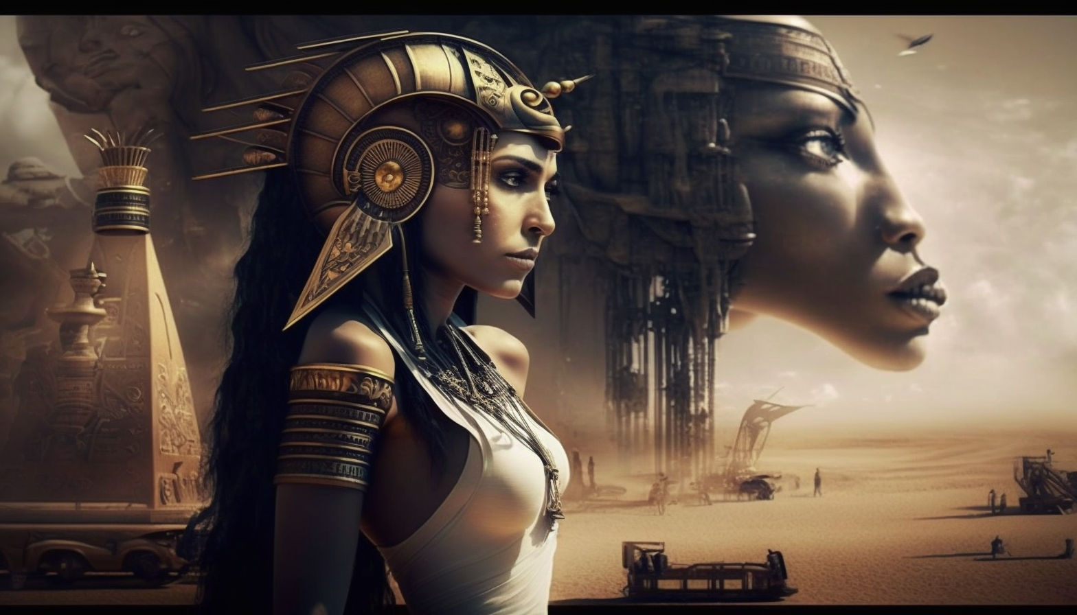 Better Morph-futuristic woman, aviatrice-messiah