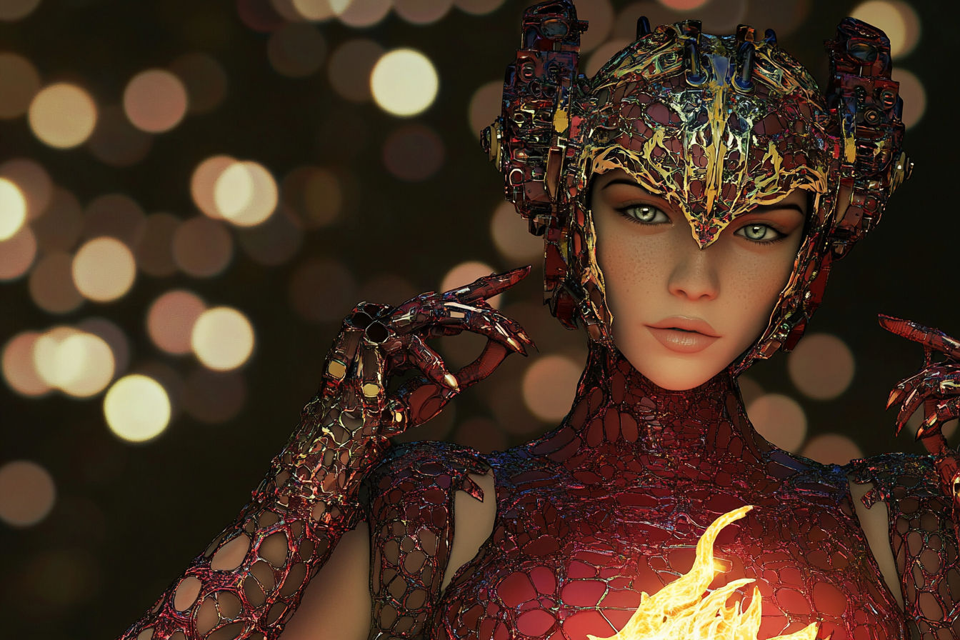 Elle-Pilot Portrait called Magma-Babe