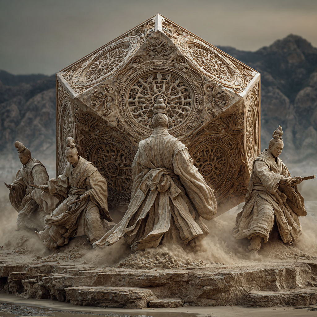 Bushido warriors witness the contemporary game of chance