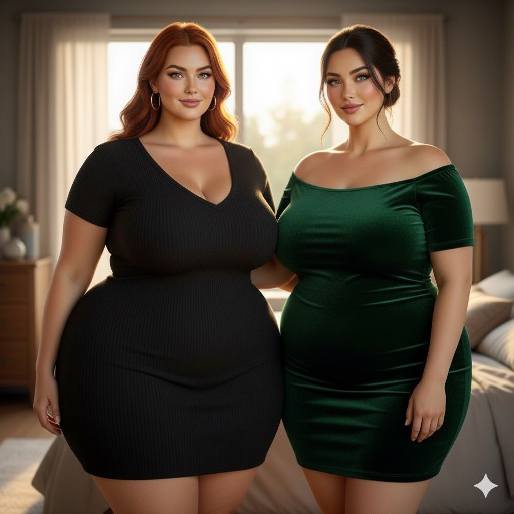 Curvy women on the farm. 