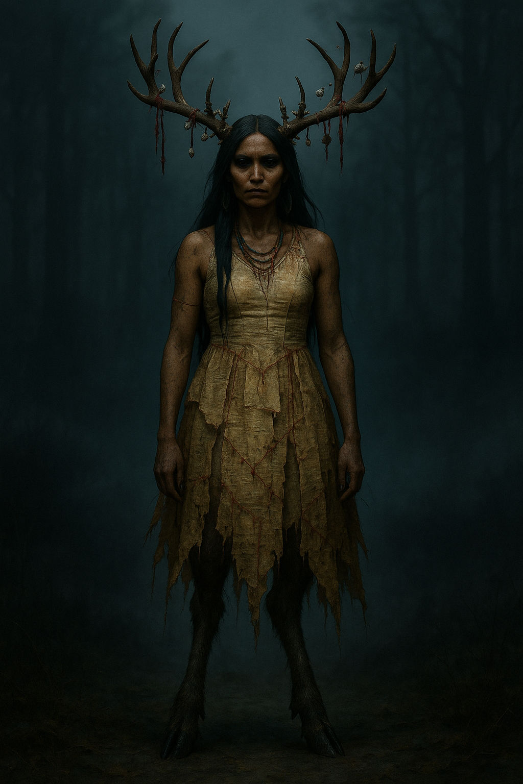 Make her start walking towards the viewer - Start Image 1