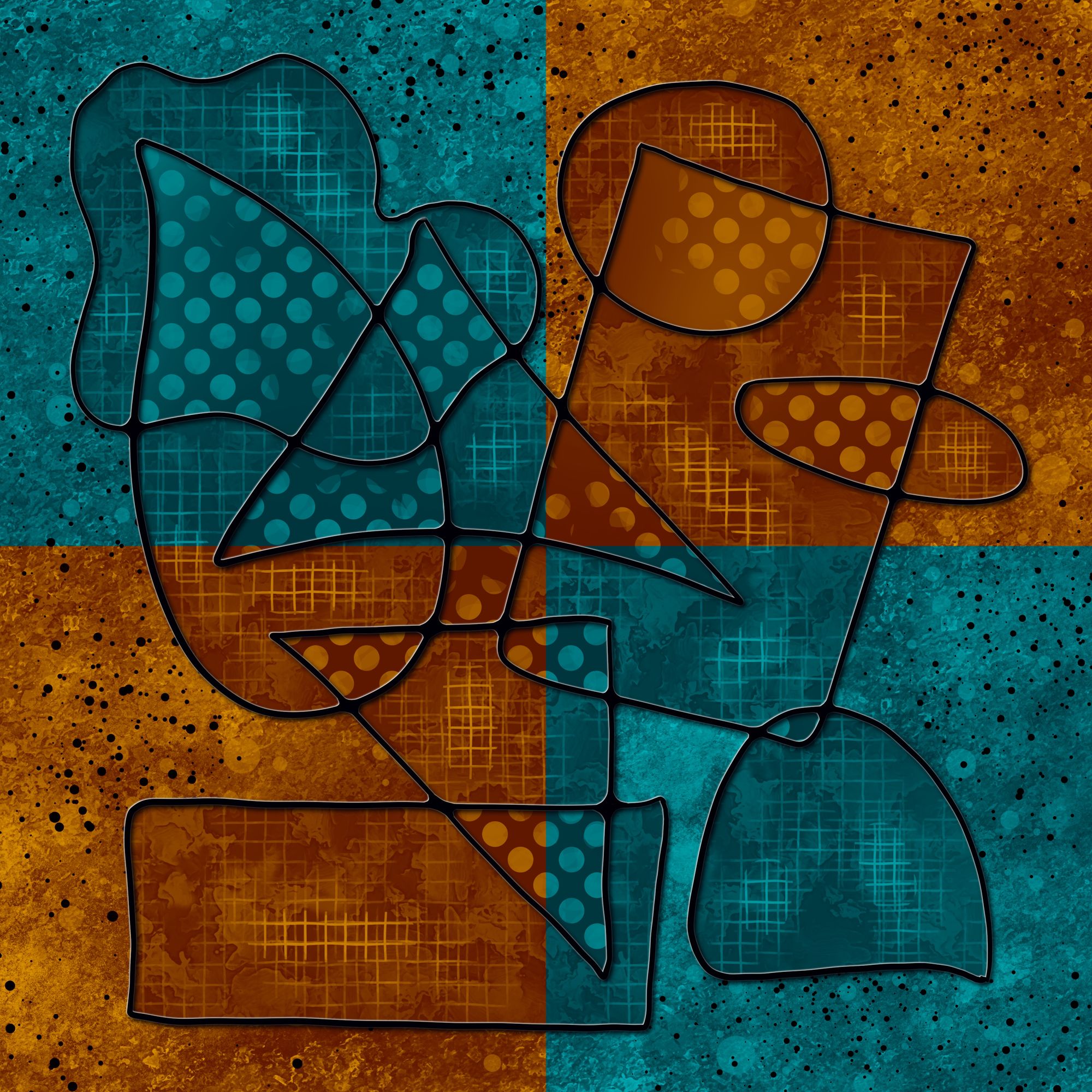 Stained glass based on one of my digital paintings. 