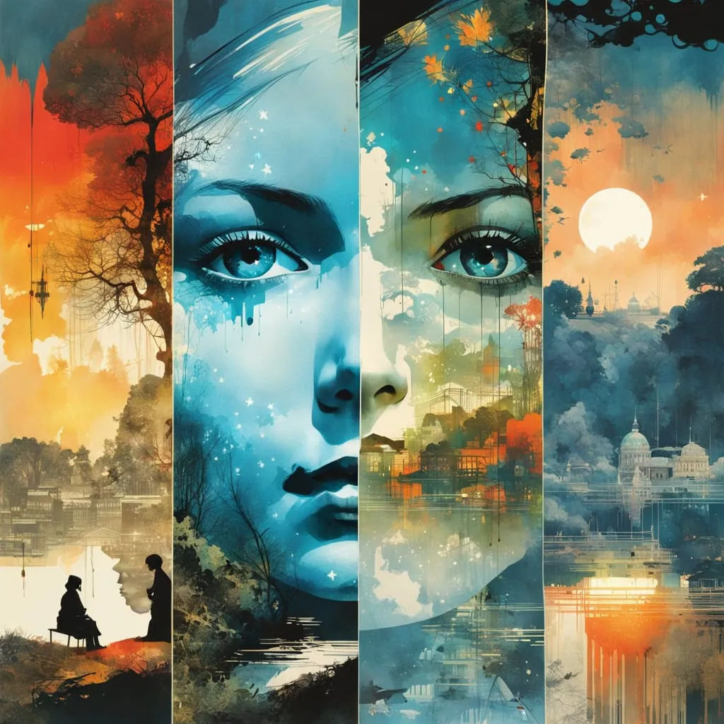 By Paul Lovering and Mattias Adolfsson and Russ Mills and Victo Ngai and Alexander Jansson:: Double exposure, dual exposure!! Front view :: ...