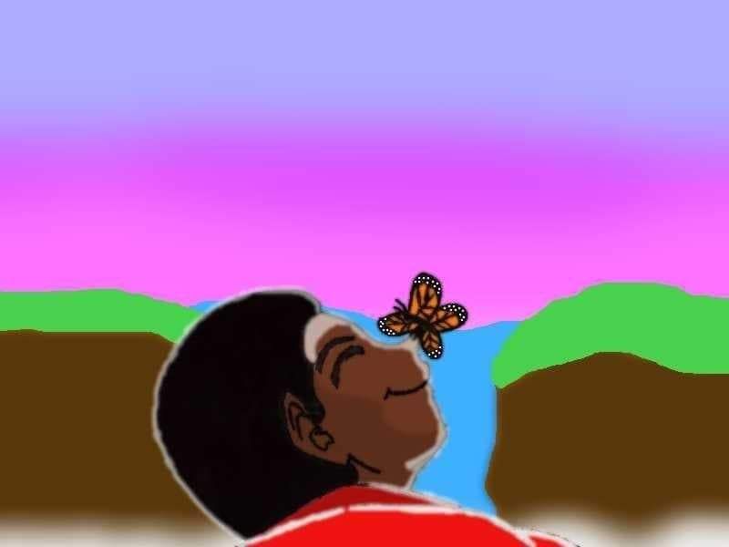 Aakino with Butterfly 