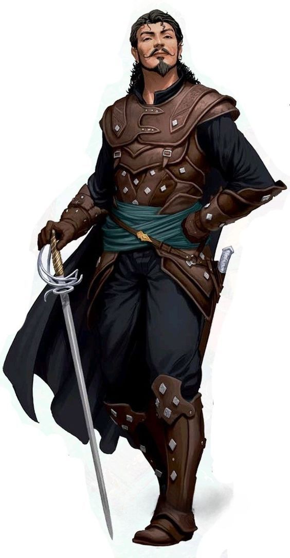 trevor belmont, red eyes, short hair, beard, leather chest armor, deep blue clothes, purple cape, boots, rapier