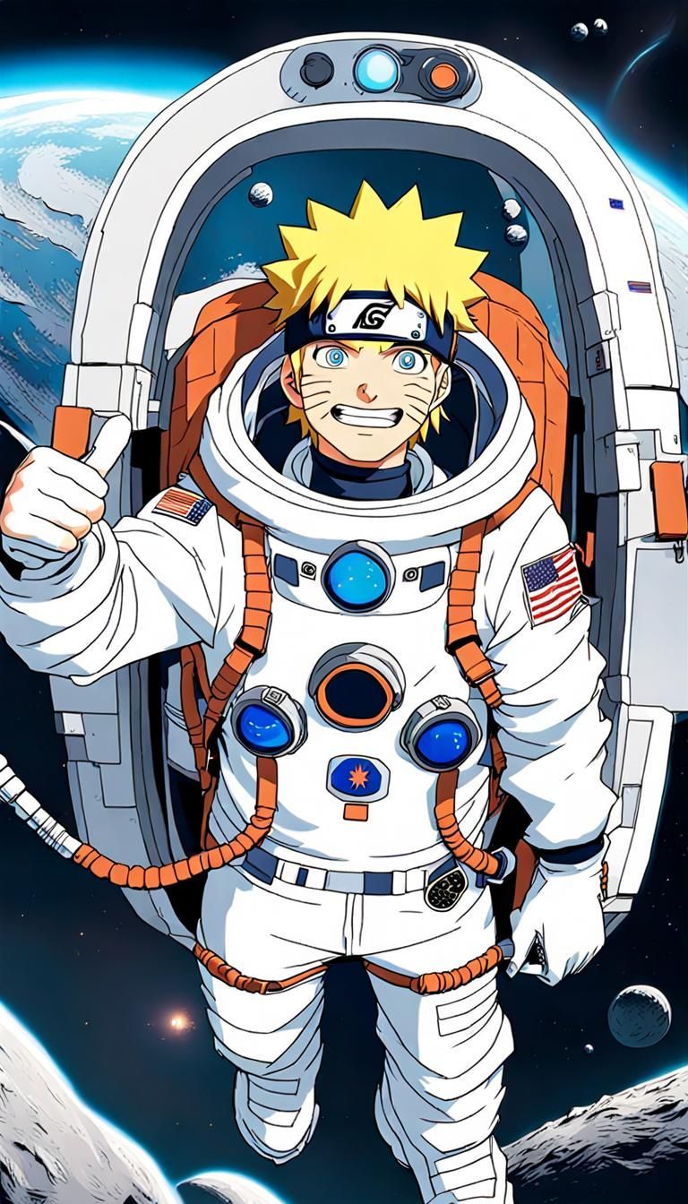 <lora:eye:1.0> A Male Boy Teenager with blonde hair and blue eyes as a astronaut on the Moon wearing a Bulky white pressurized spacesuit and...