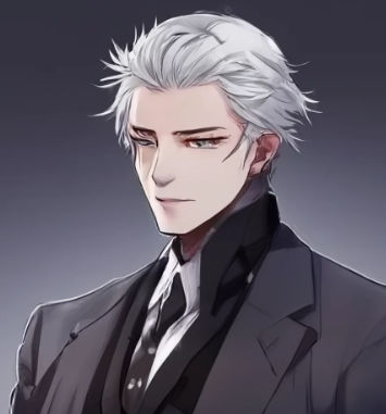 a good looking older dilf cyberpunk male detective with beautiful blue eyes and cybernetic enhancements cyberpunk anime auroracore spacecore...