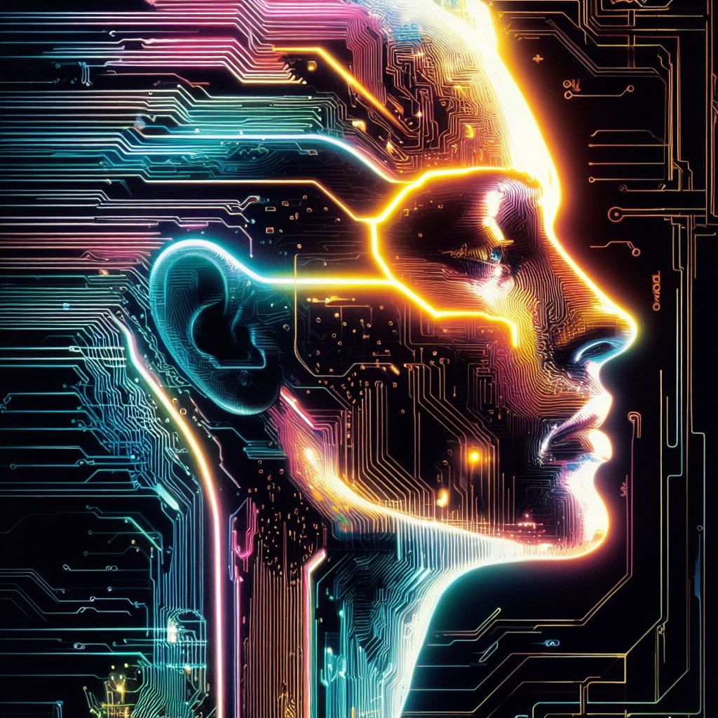 a  mind melting trippy extream full, hd 1080 man in t a forest of lights and colors