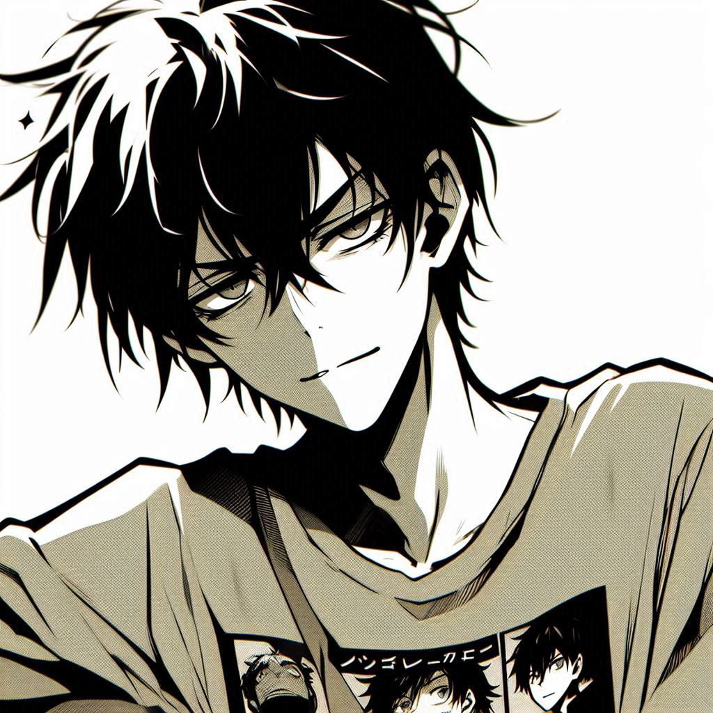 25 year old guy with striking short wild neon purple hair, red eyes, an eye patch, an aesthetic hoodie, jeans, converse, anime, hacker