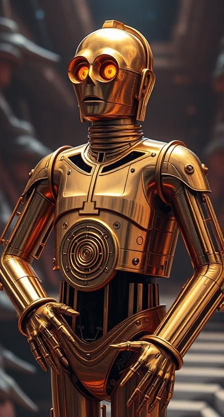 C3-P0 reprogrammed to translate Sith Holocron