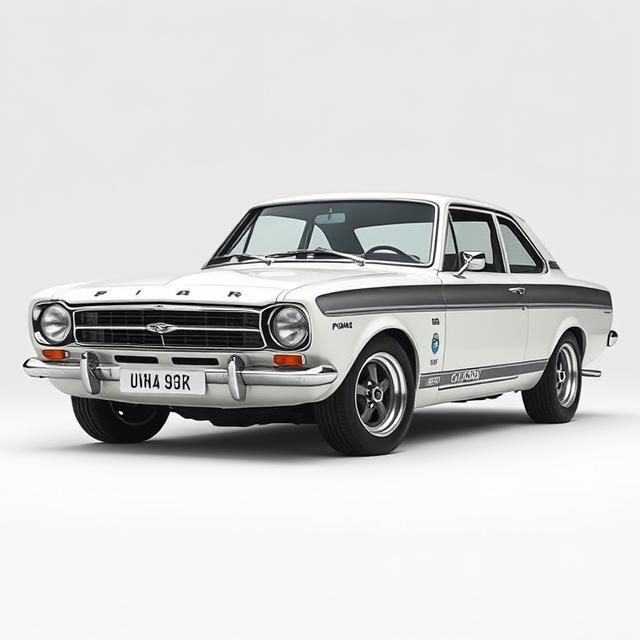 Ford Corsair V4 GT. In white style manga