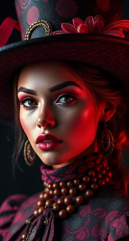 Voodoo haberdasher hats galore detailed matte painting, deep color, fantastical, intricate detail, splash screen, complementary colors, fant...