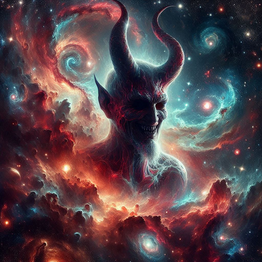 Devil, inside, interstellar, Cosmic, Detail.