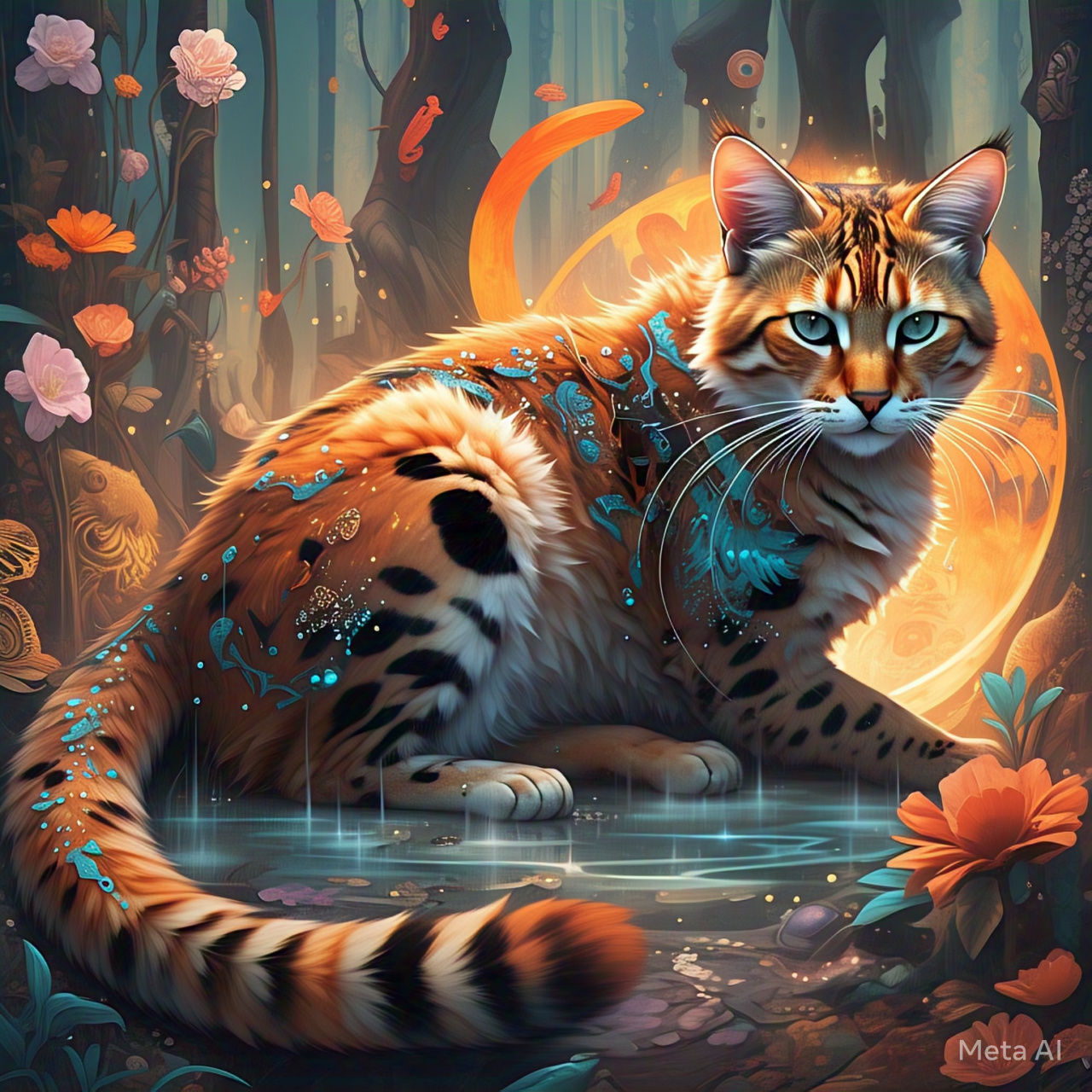 A wild cat, destroyed, isolated, wet, malnourished, scared, disintegrated by life, but proud and courageous, powerful in his fragility. Prou...