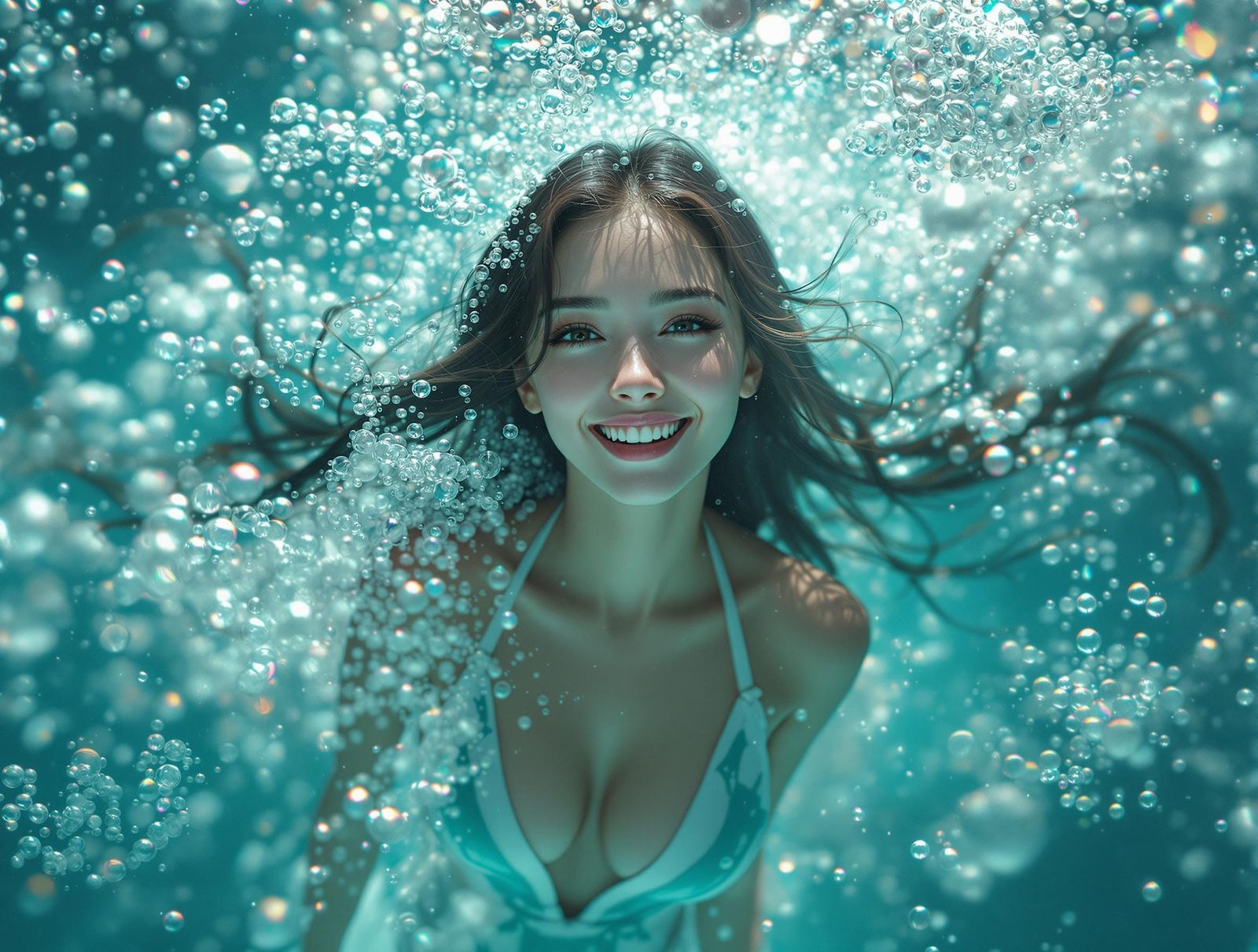 a pencil sketch of a woman with pink hair, wearing a green hat and jumpsuit, holding a white flower. Lilac flowers are in the foreground in ...