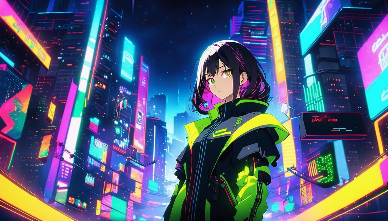 Glitch Photography: Woman in a Fractured Reality.
This image shows a bare-chested woman surrounded by digital glitches and fractal patterns....