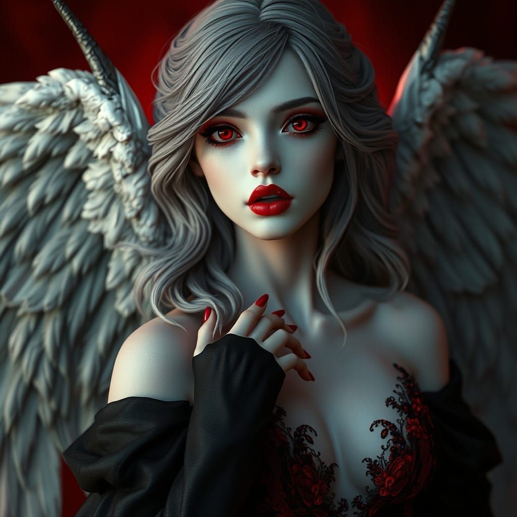 a beautiful young woman with copper hair, freckles, and emerald jewelry, wearing a long coat posing on a sensual S-shaped body curve, dramat...