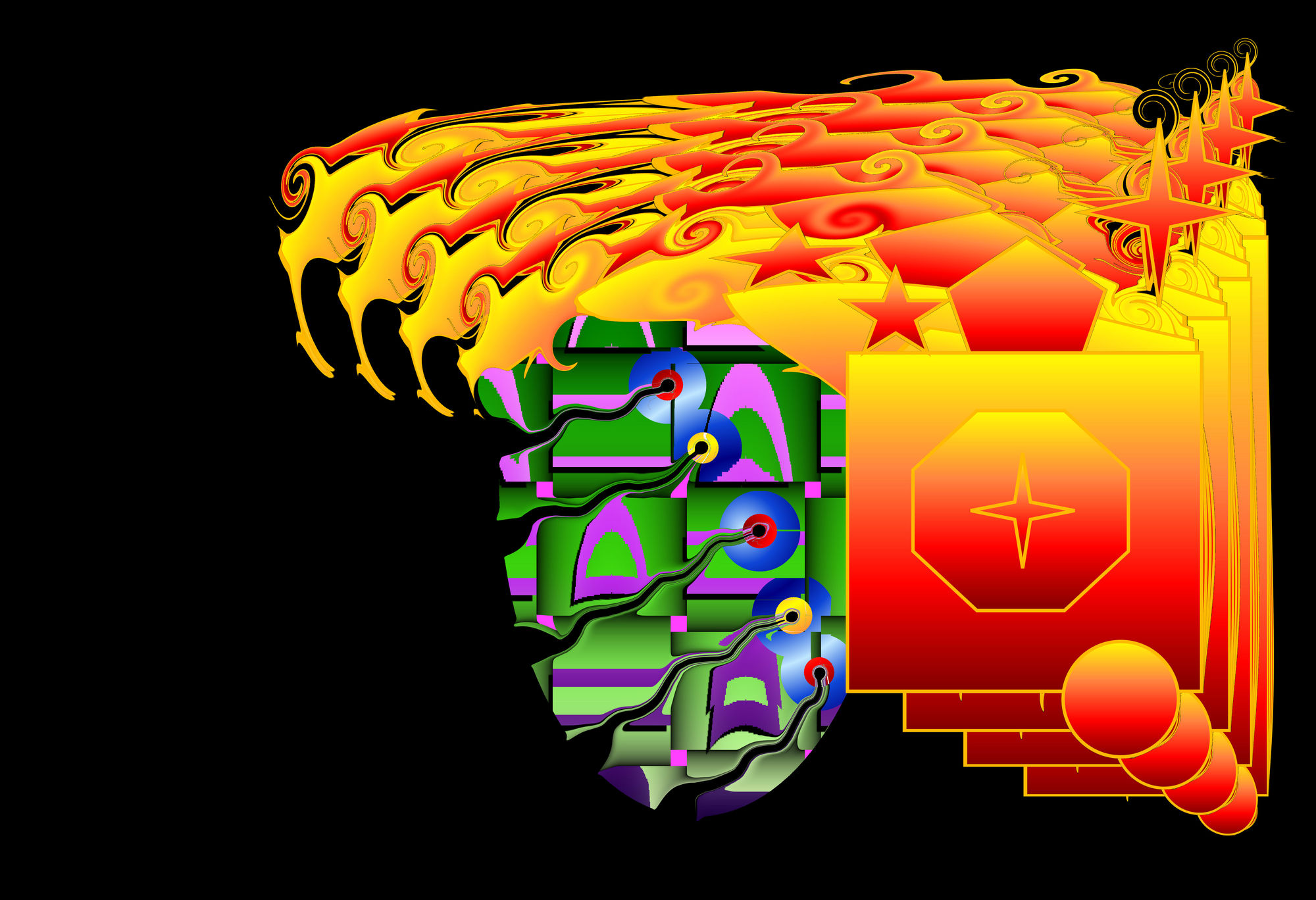 <lora:Enigmatic:1.0> <lora:NC Hyperreal:1.0> bone carving of a green face with orange wild hair Dan Mumford Moebius Bernie Wrightson detaile...