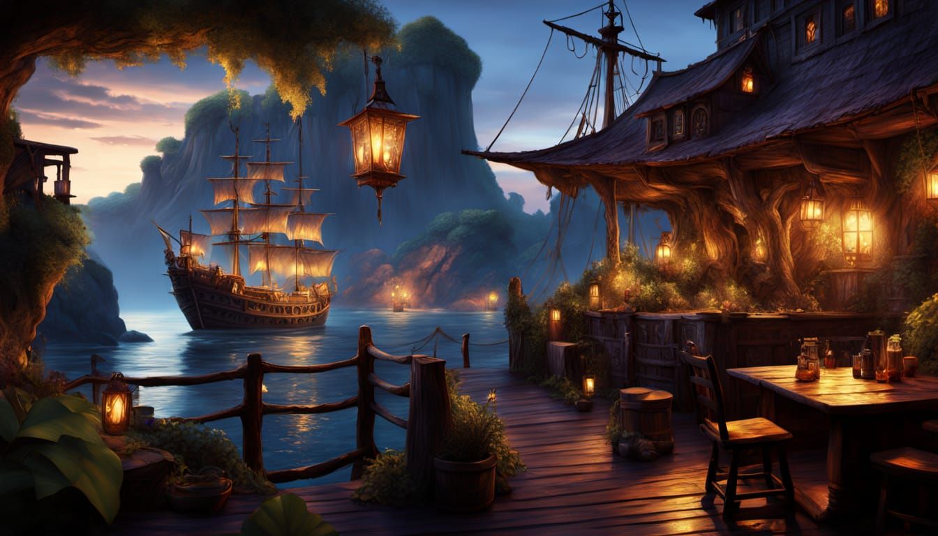 Pirate Tavern Trying to make lanterns flicker. Any tips?