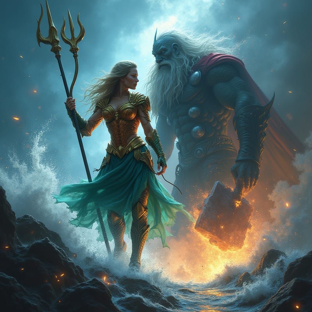 She summons a whale for a ride.