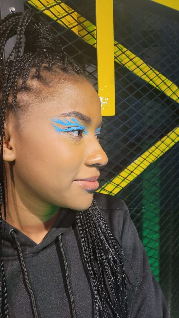 Jedi with a glowing sword on foreign planet