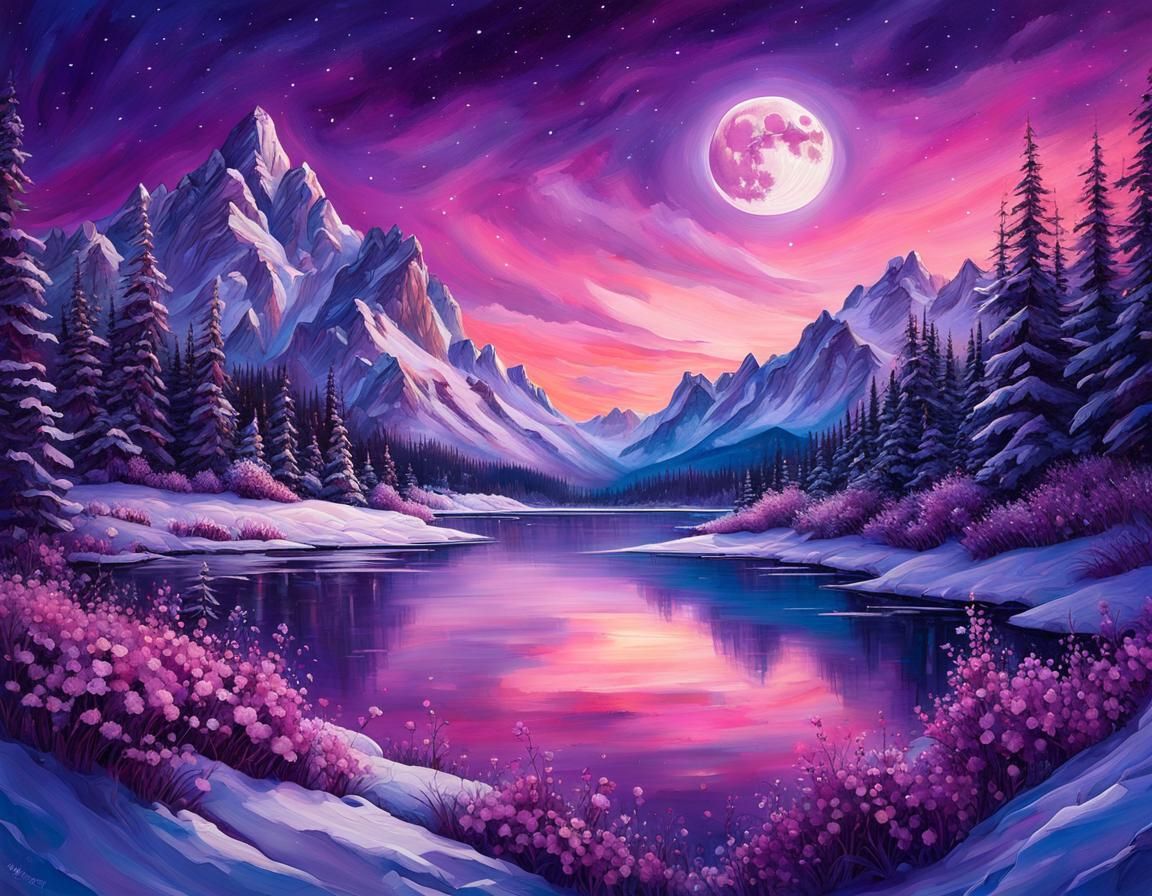 large moon add more details hyper details extreme details make masterpiece make perfect beautiful hyper details 8k intricate motifs perfect...