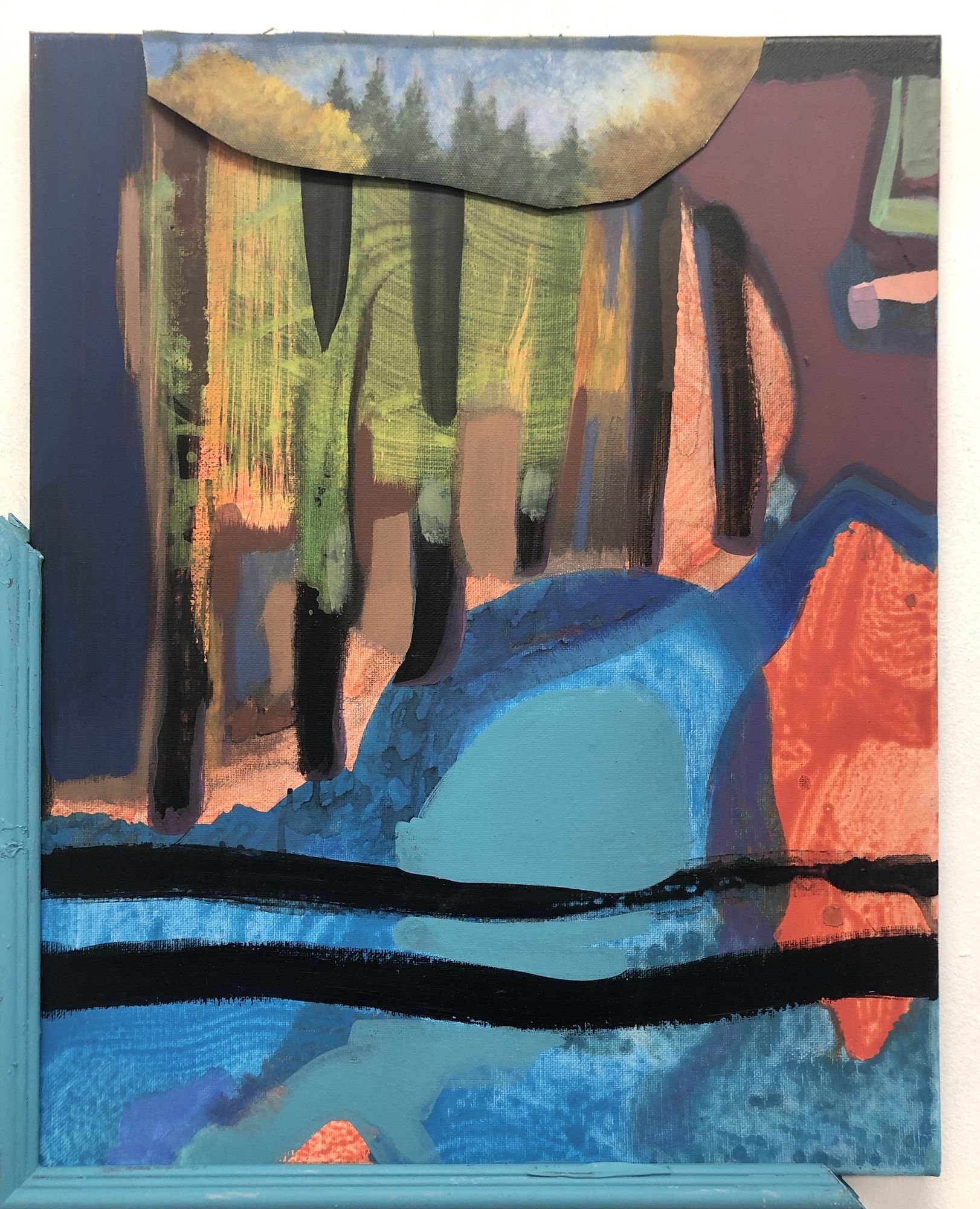 A color drawing, expressionistic 