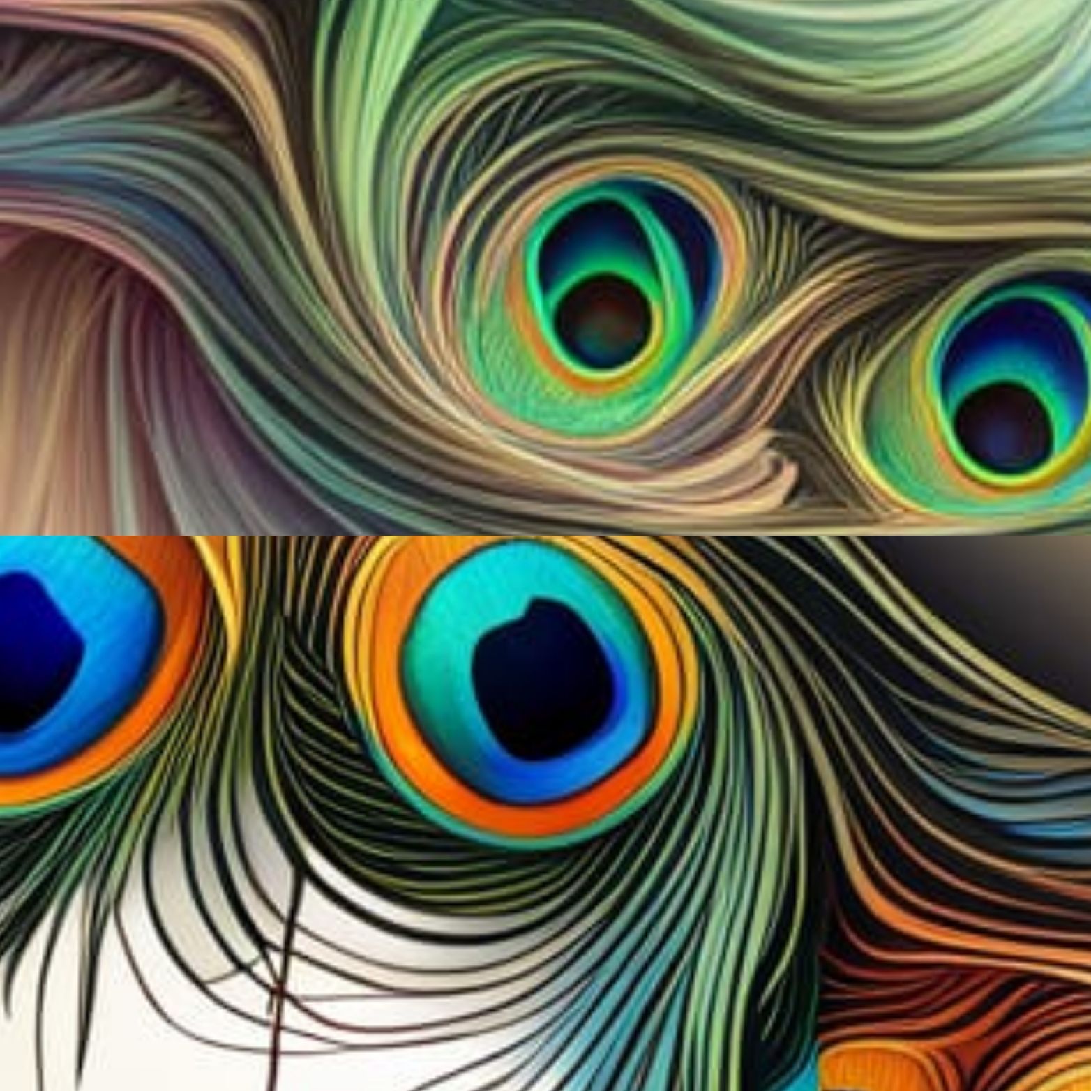 Vivid colours, intricate details, swirling patterns, psychedelic 60's poster art, abstract vector fractal, wave function, Zentangle, 3d shad...