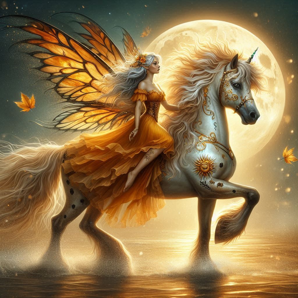Pegasus with the strong build of a Shire the delicate features of an Arabian