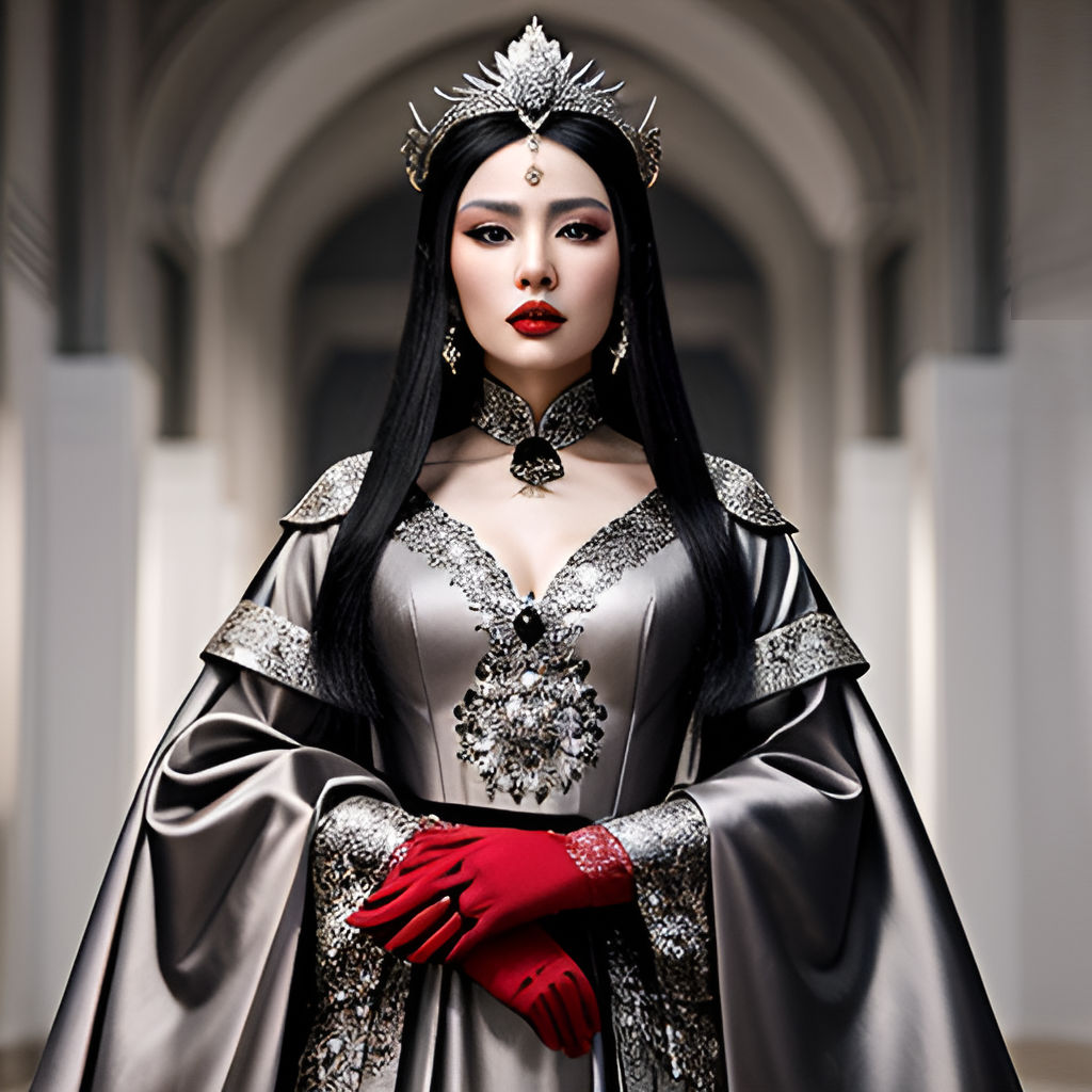 A Chinese Empress With Long Black Hair