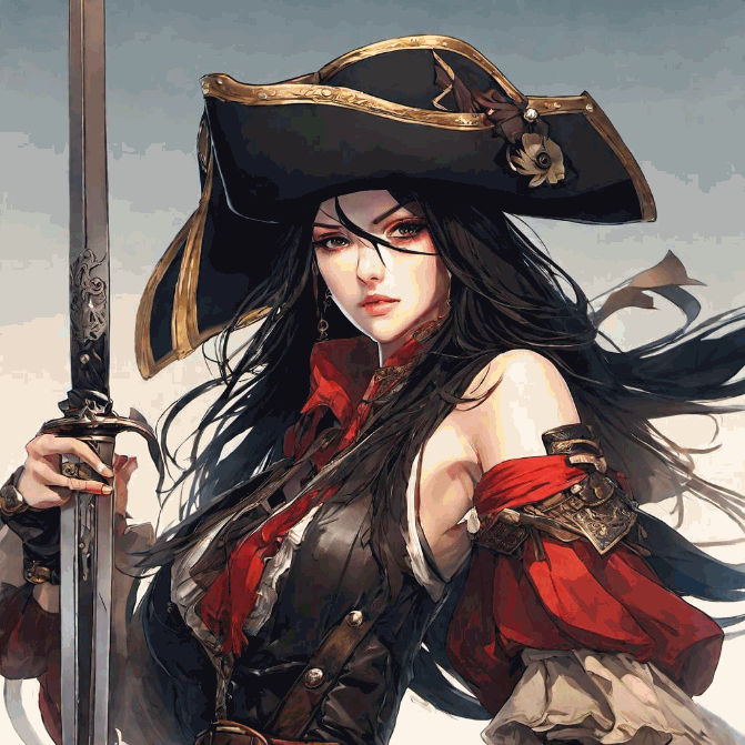 Lady Pirate With a Sword