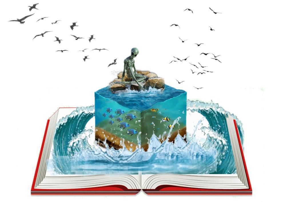 book in water ,ice  