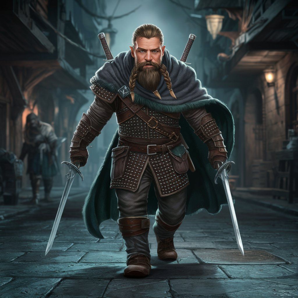 Dnd-style. Hyperrealistic, concept art, mid shot, intricately detailed, color depth, dramatic, 2/3 face angle, side light, colorful backgrou...