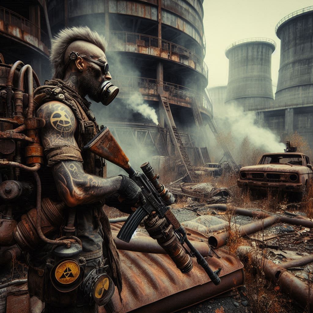 **The Survivor's Journey through Rusted Ruins**