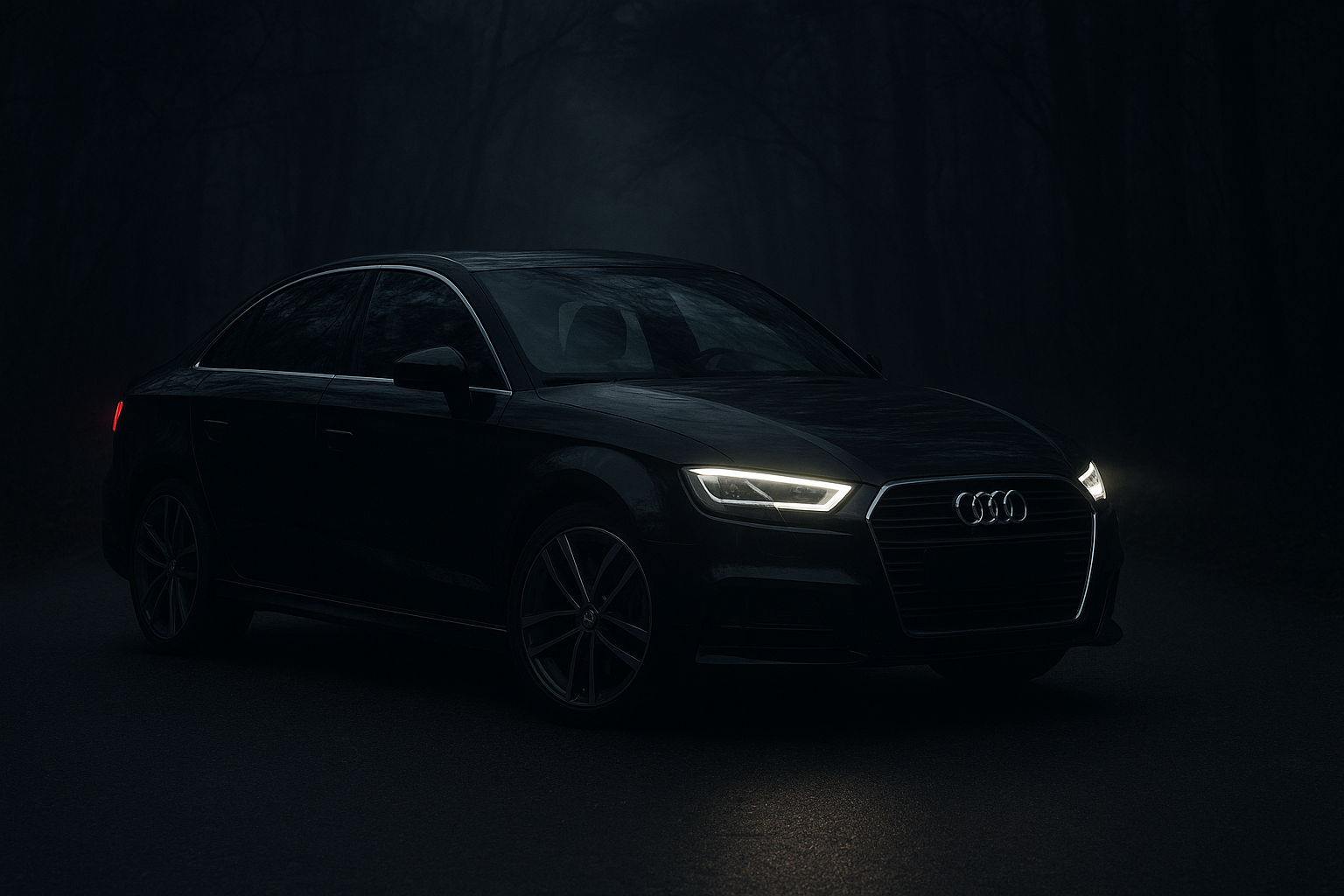 Polacz te dwa zdjęcia zeby połowa samochodu tylna przechodziła w drugą połowę ale przodu sworzac całość jako jedna z płynnym przechodzeniem  - Start Image 2