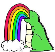 That rainbow dinosaur 