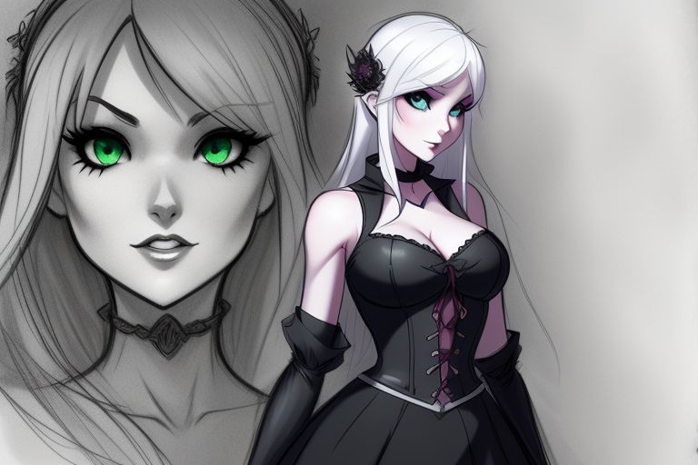 Dead by daylight, game, horror game, survivor, Sable Ward, white blonde hair, goth, pants, tshirt, horror 