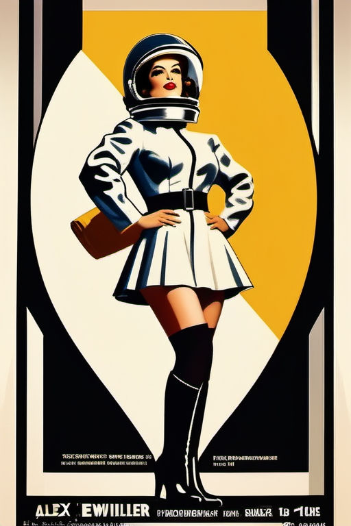 Retro Scifi Pinup Girl