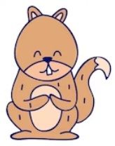 Forest autumn animal