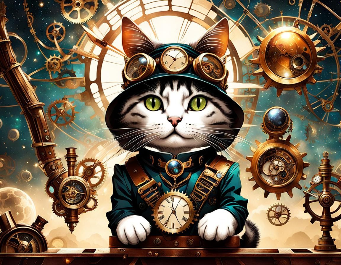 Cat cyberpunk