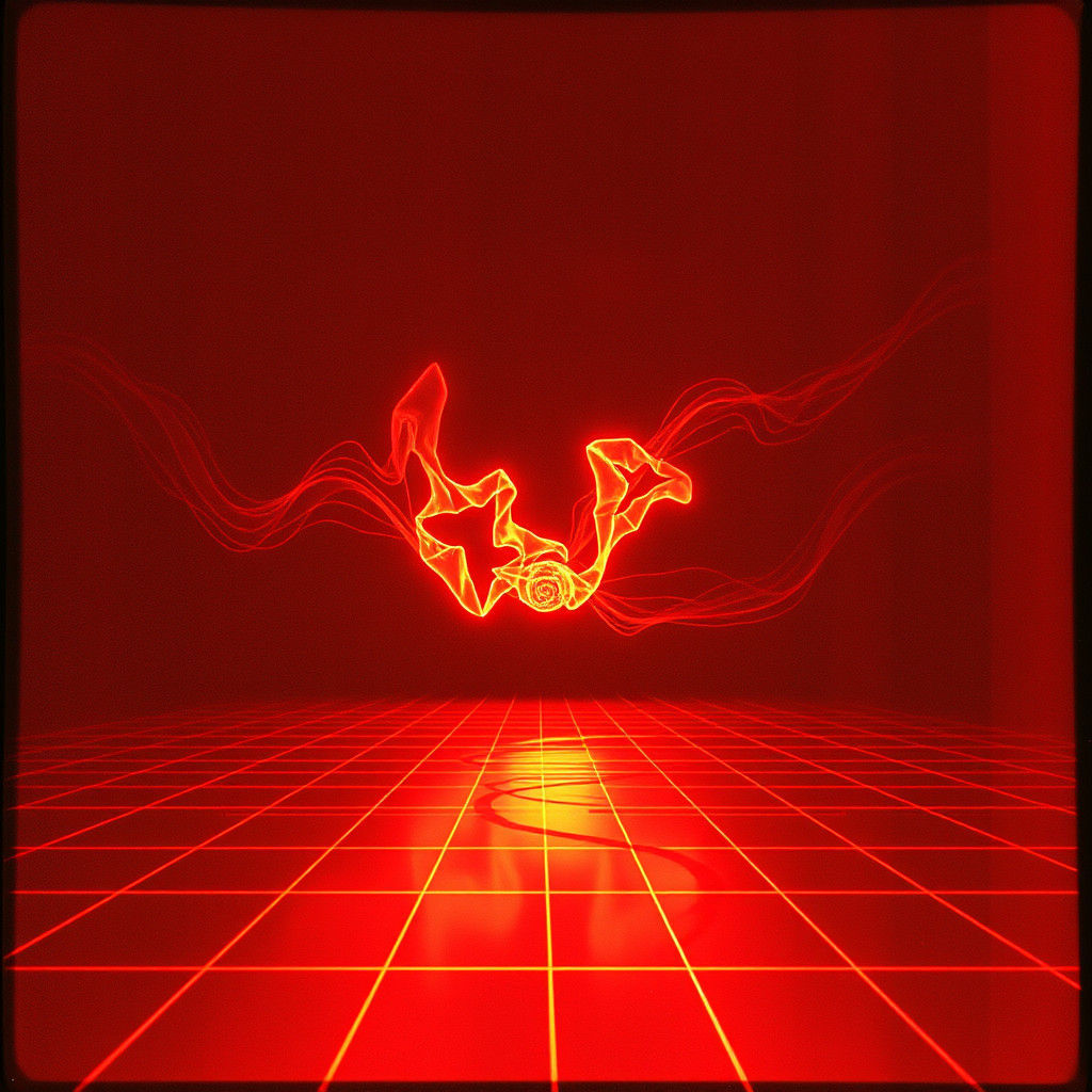 sci-fi illustration of Asajj Ventress as rogue, polycarbonate resin saber, movement, flair, correct anatomy, defined form, intense red elect... - Start Image 2